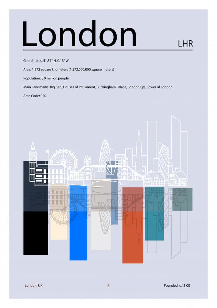 London City Details by cartissi — canvas wall art