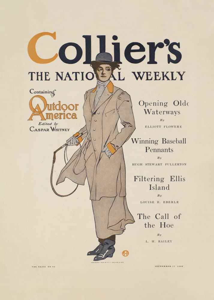 Collier's, the National Weekly, Containing Outdoor America by Edward Penfield — canvas wall art
