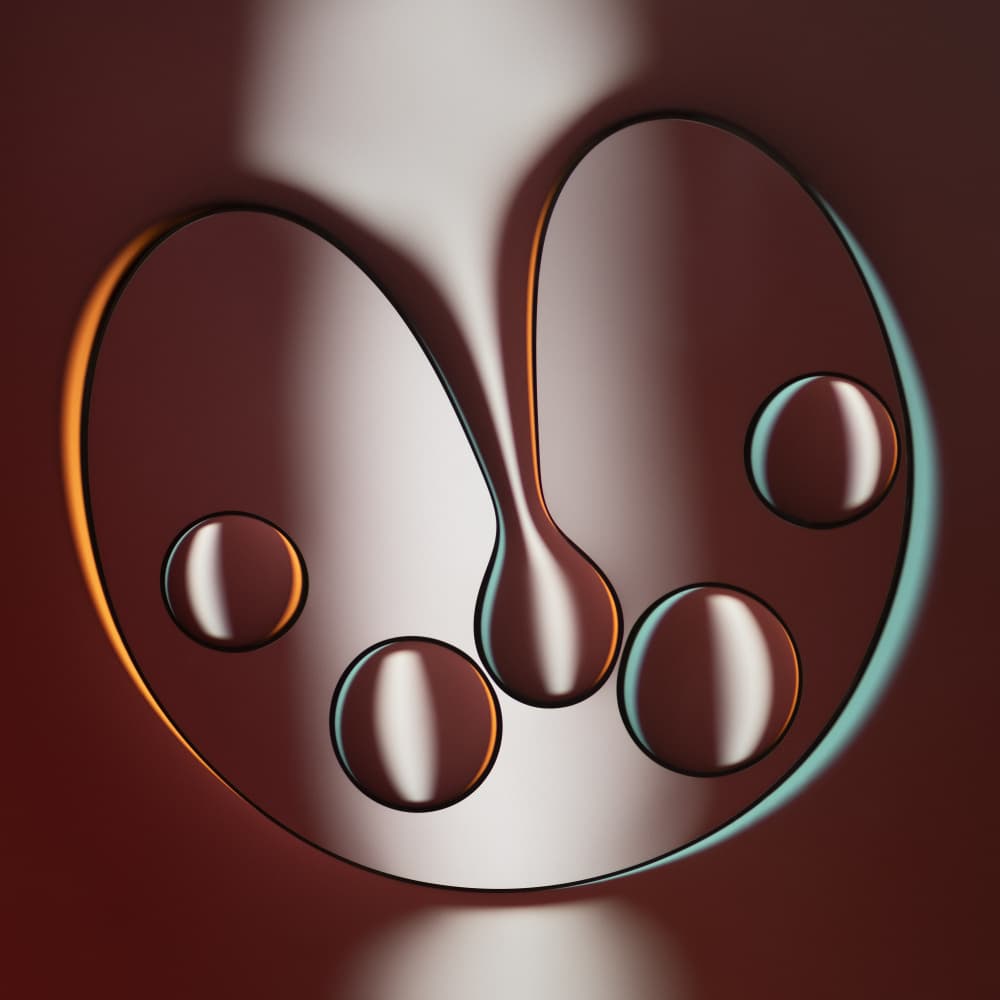 Gleaming Fluid Drops by Martin Parratt — canvas wall art