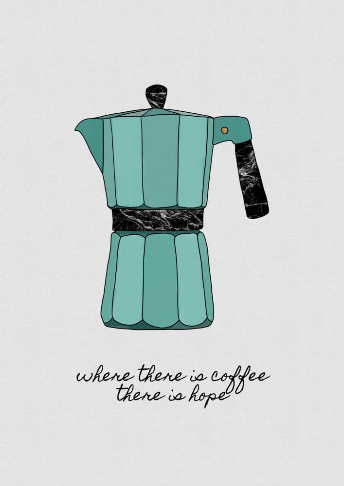 Morning Coffee Hope by Orara Studio — canvas wall art