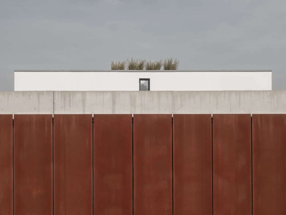 Rust Concrete Facade by Klaus Lenzen — canvas wall art