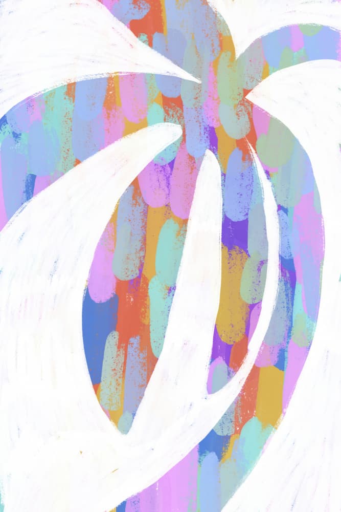 Prismpalm by Treechild — canvas wall art