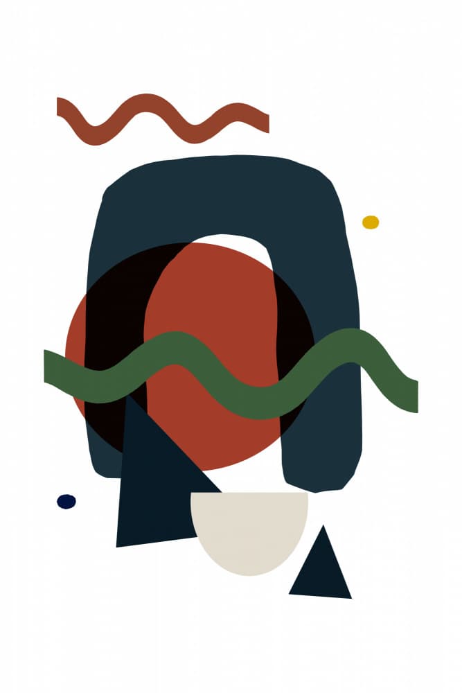 Modern Organic Shapes by cartissi — canvas wall art