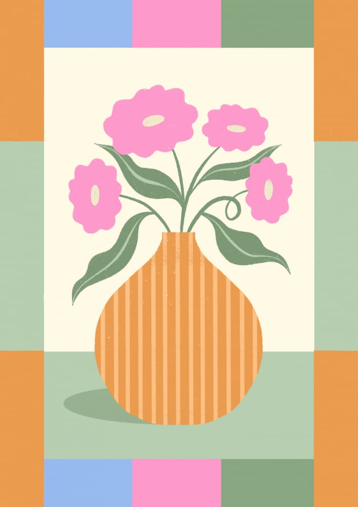 Flowers in Vase by Melissa Donne — canvas wall art