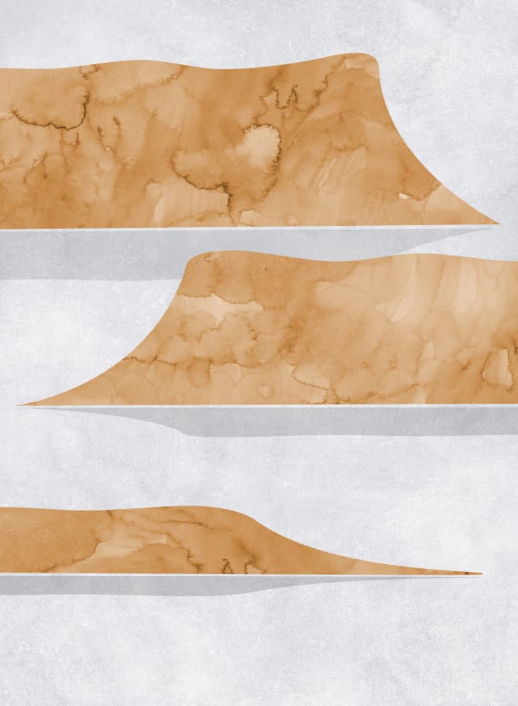Earthy Layered Textures by Rosana Laiz Blursbyai — canvas wall art