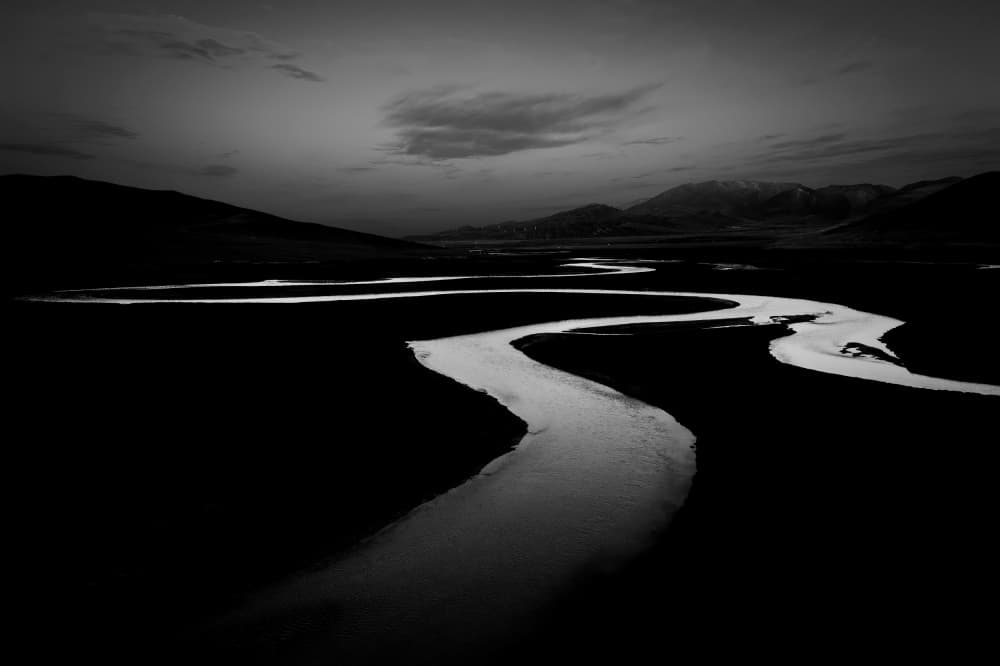 River Through Darkness by konglingming — canvas wall art