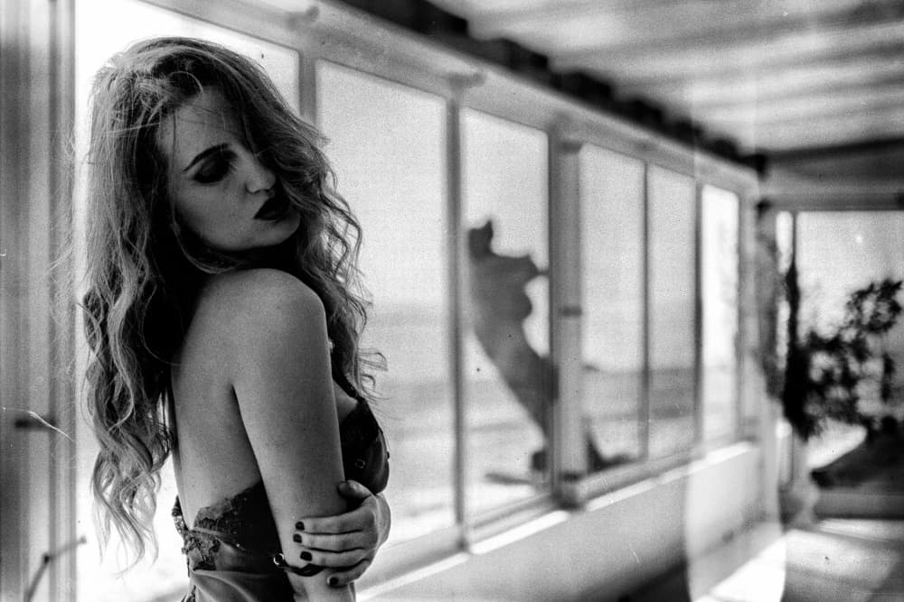Sensual Window Gaze by Traven Milovich — canvas wall art
