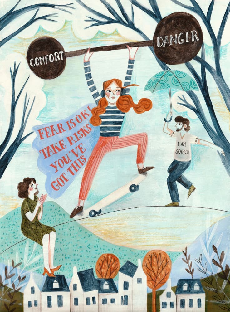Motivational Teenager by Caroline Bonne Müller — canvas wall art