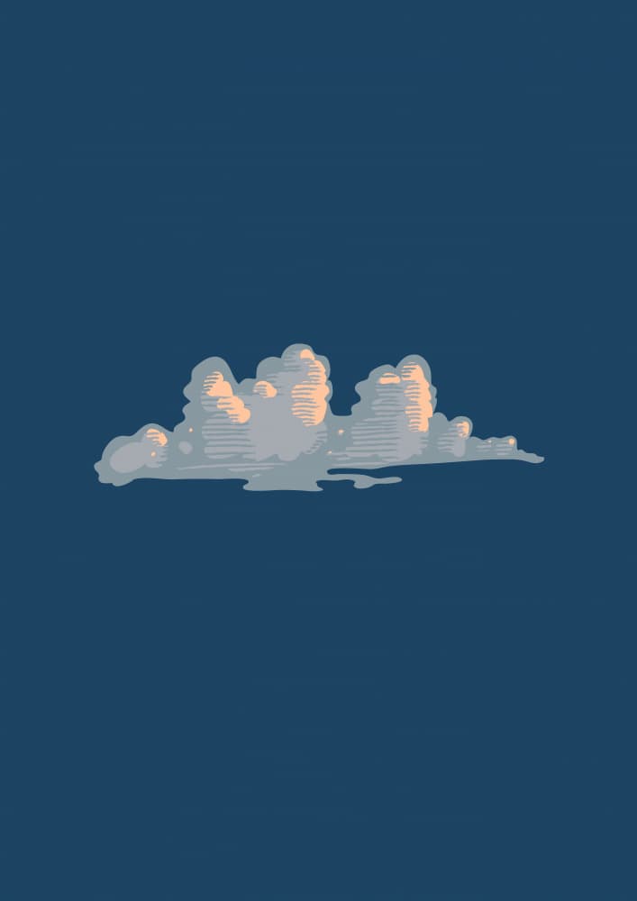 Simple Cloud Glow by Nicholas — canvas wall art