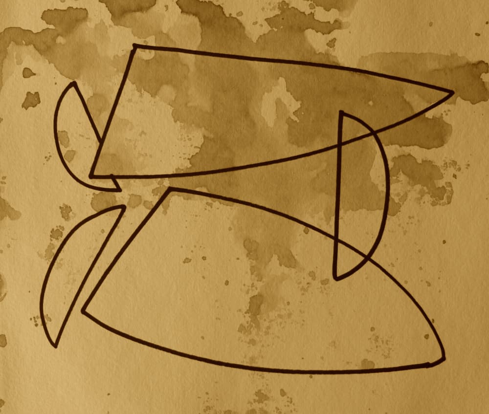 Aged Geometric Lines by Santhosh ch — canvas wall art