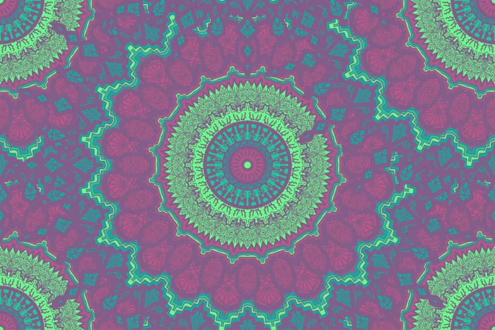Vibrant Mandala Pattern by Marika Barsrsind — canvas wall art