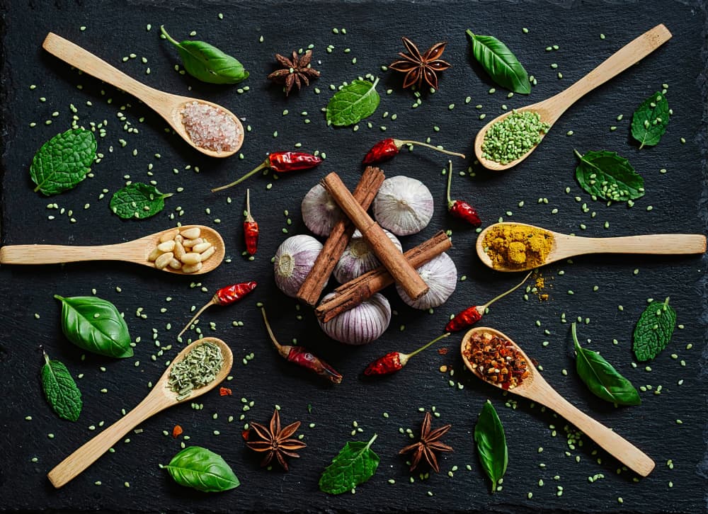 Vibrant Culinary Spices by Saskia Dingemans — canvas wall art