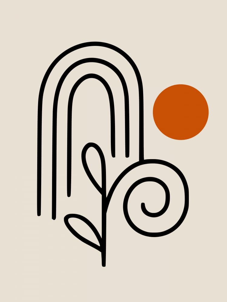 Bohemian Desert Plant by Little Dean — canvas wall art