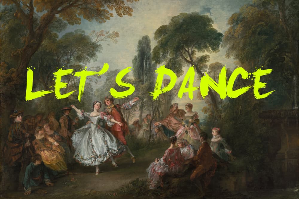 Let's Dance Garden Party by Talitha McQueen — canvas wall art