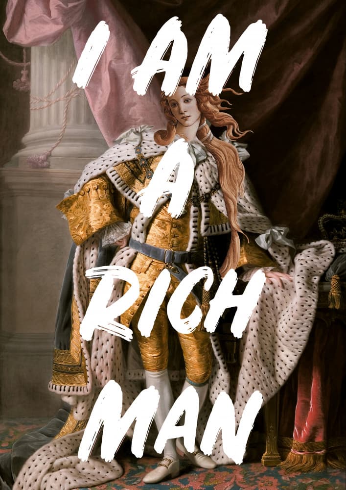 Regal Portrait Rich Man by Talitha McQueen — canvas wall art