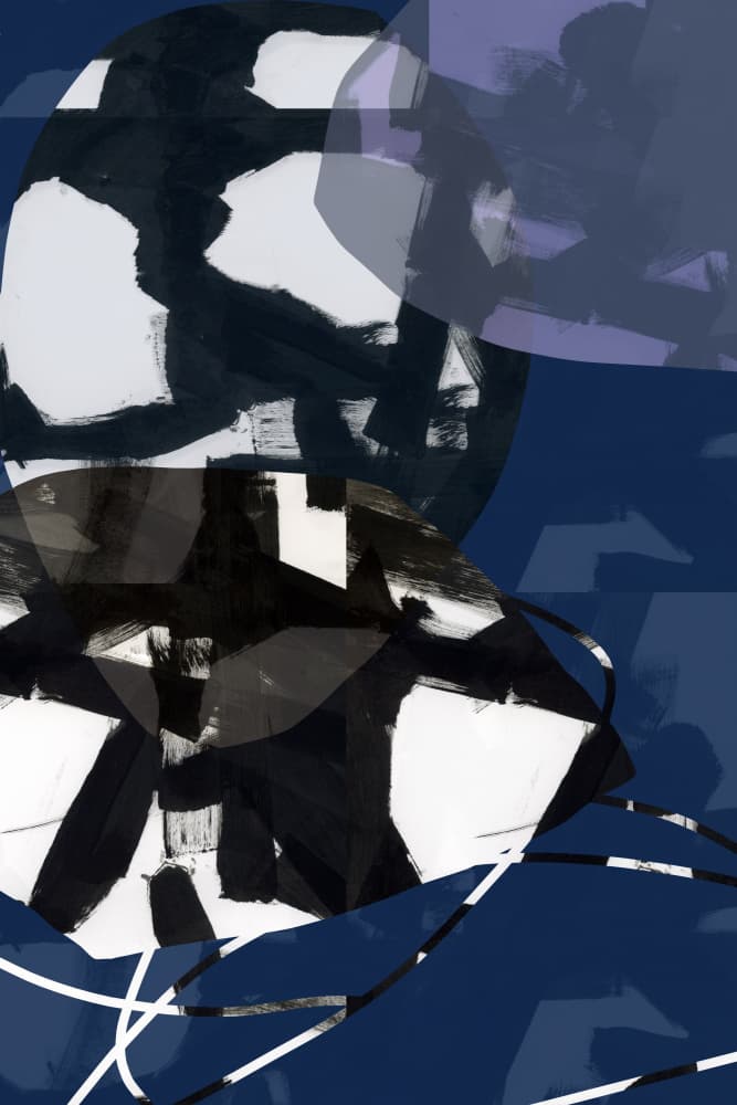 Modern Abstract Shapes by cartissi — canvas wall art