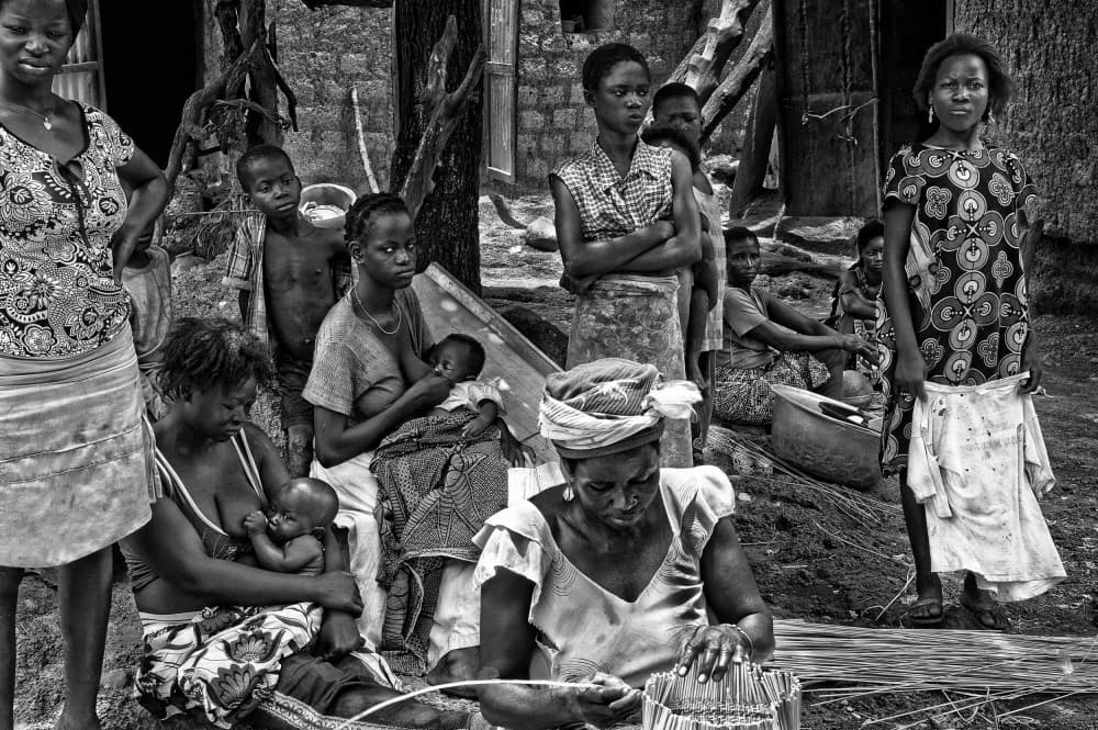 African Village Life by Joxe Inazio Kuesta Garmendia — canvas wall art