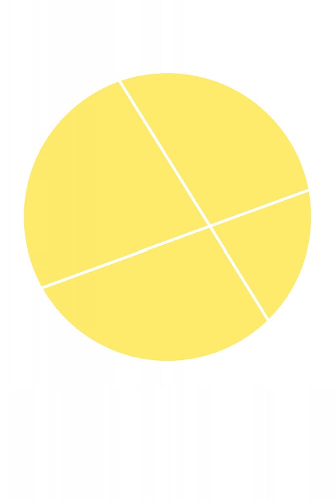 Yellow Geometric Circle by Oju Design — canvas wall art