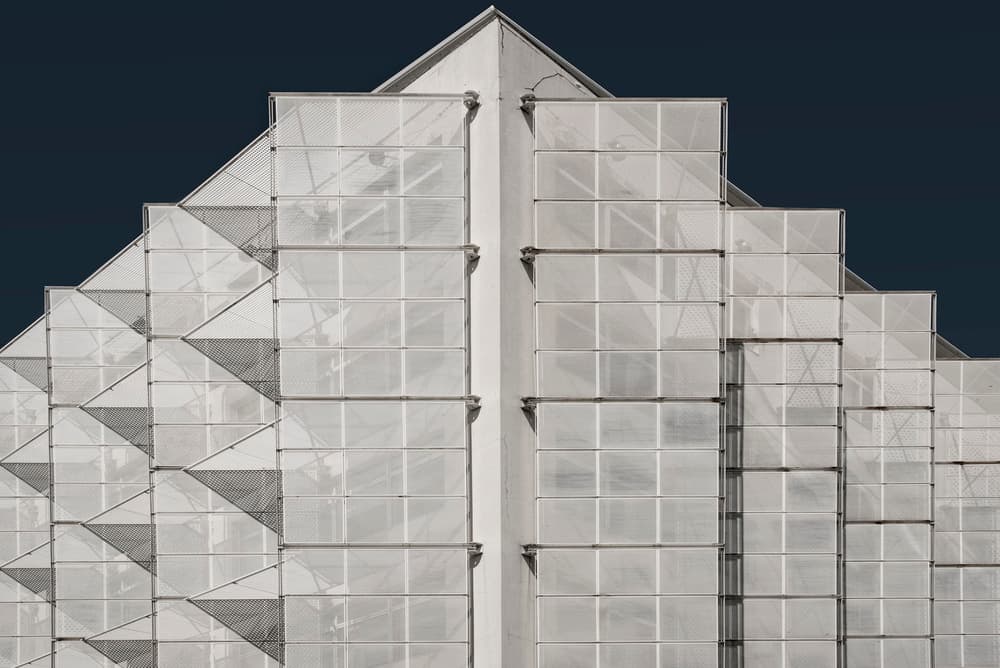 Geometric Building Lines by Linda Wride — canvas wall art