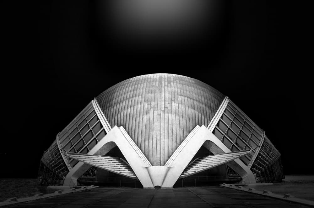 Futuristic Dome Architecture by Karin Kilb — canvas wall art