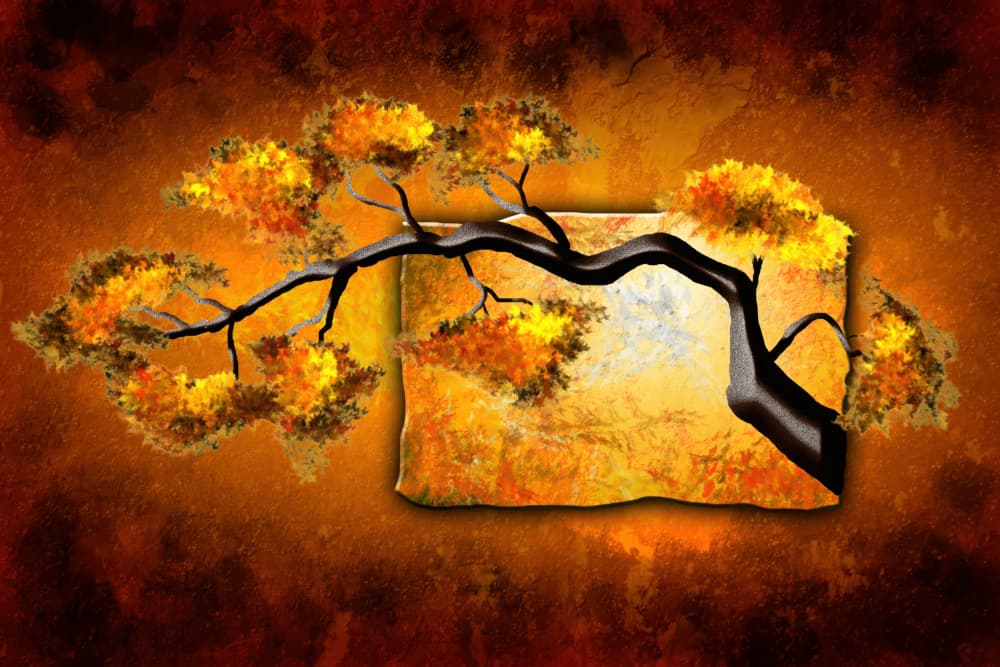 Golden Autumn Tree by Rafal Kulik — canvas wall art