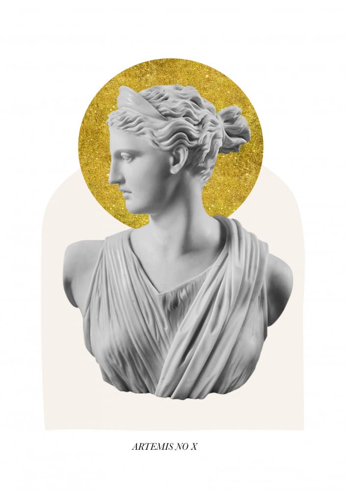Artemis Golden Aura by Talitha McQueen — canvas wall art