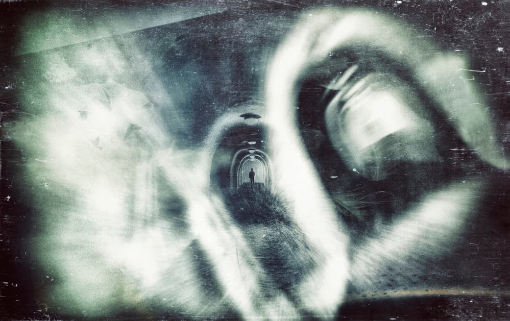 Solitary Tunnel Journey by Krisztina Lacz — canvas wall art