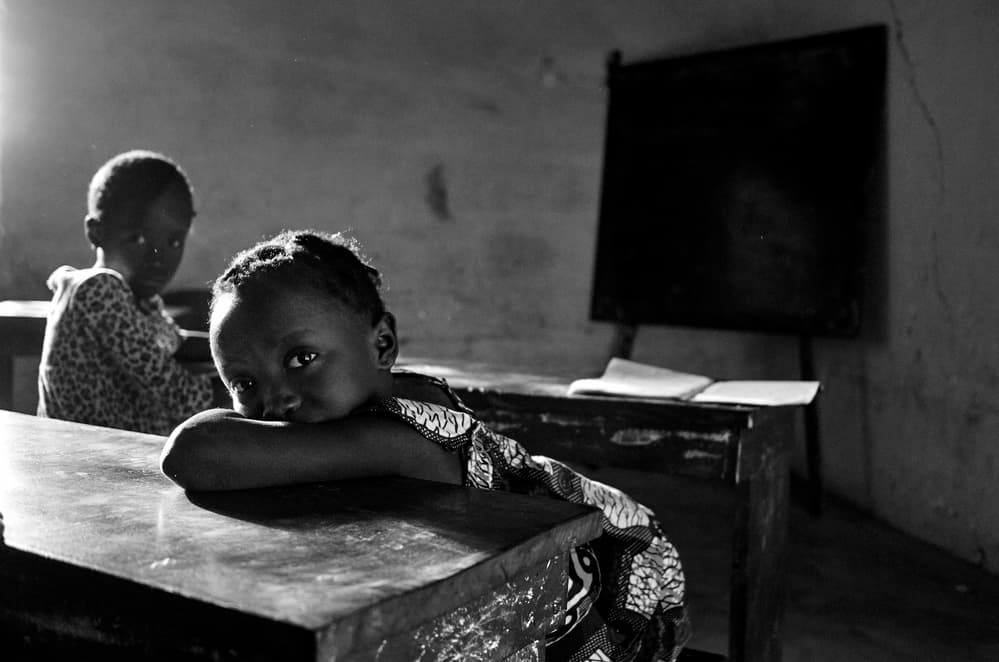 Quiet Classroom Gaze by Luís Godinho — canvas wall art