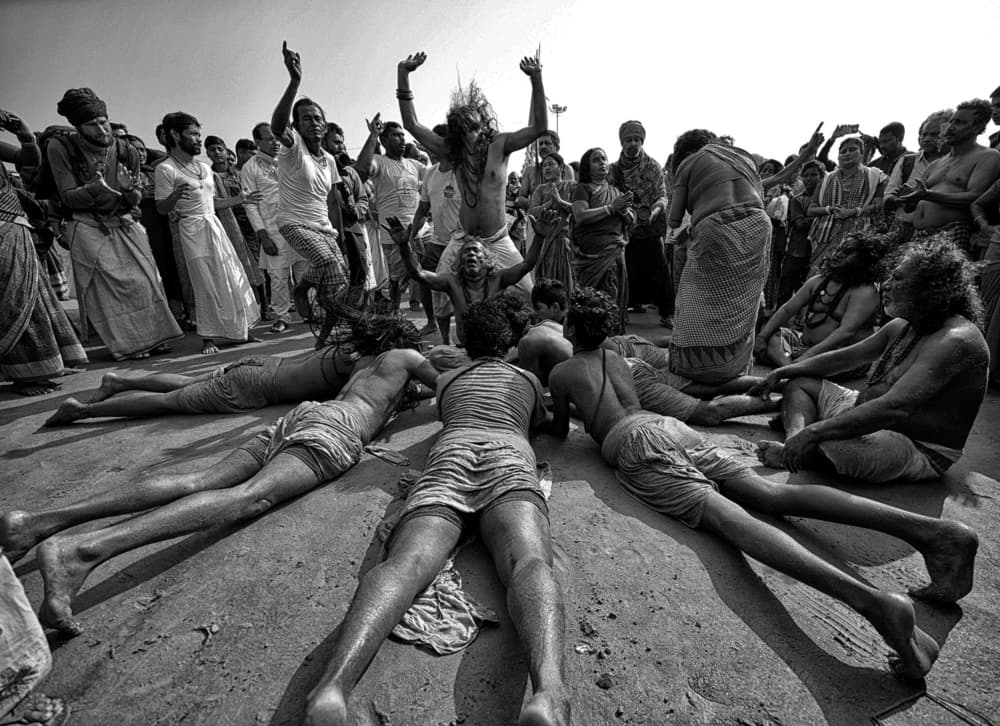 Intense Spiritual Ceremony by Avishek Das — canvas wall art