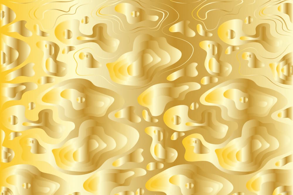 Golden Liquid Abstract by Sue Skellern — canvas wall art