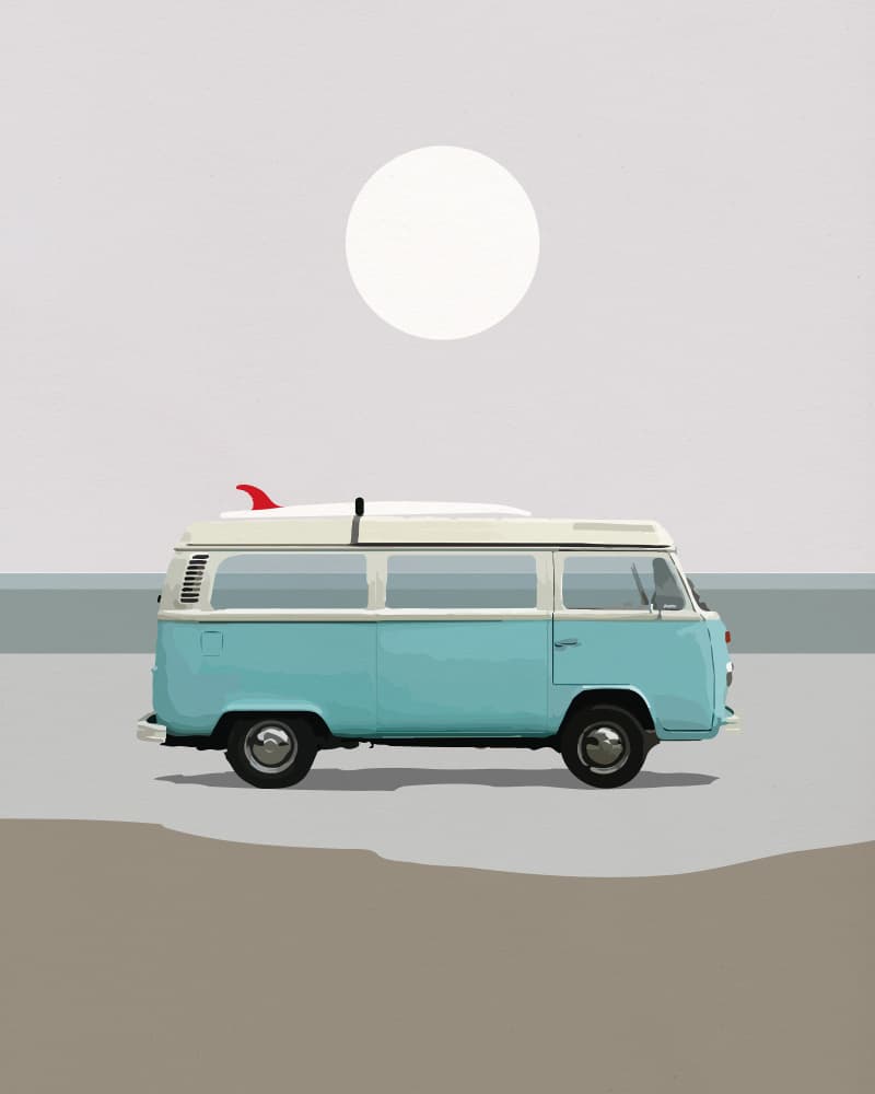 Road Trip 2 by Dan Hobday — canvas wall art