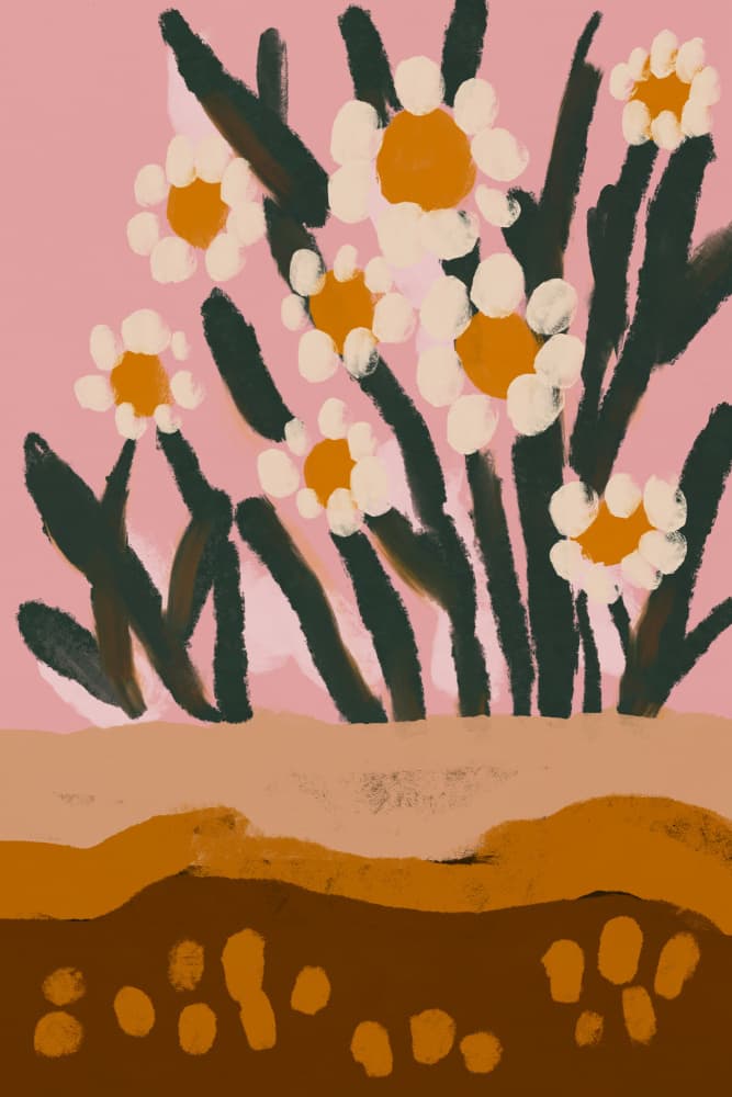 Prairie Blooms by Treechild — canvas wall art