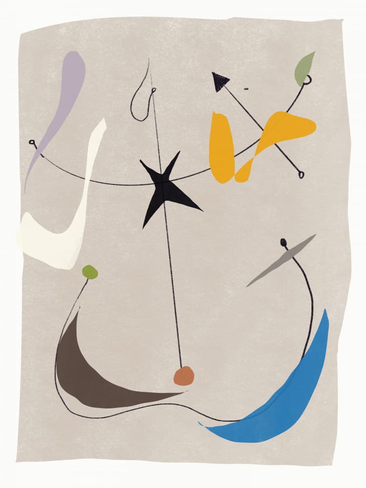 Colorful Abstract Composition by Little Dean — canvas wall art
