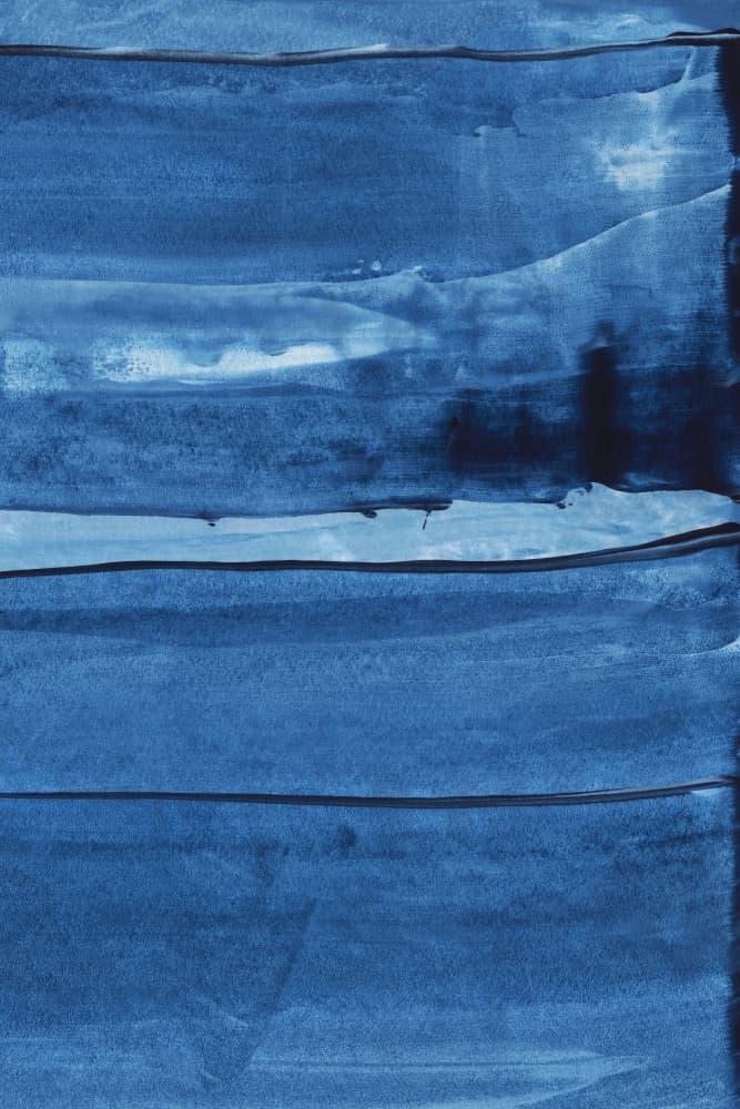 Blue Texture Flowing Vertical Lines by uplusmestudio — canvas wall art