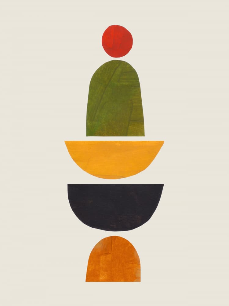 Modern Geometric Balance by Ejaaz Haniff — canvas wall art