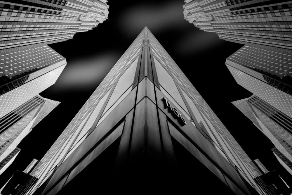 Dramatic Urban Perspective by Jean Vandijck — canvas wall art