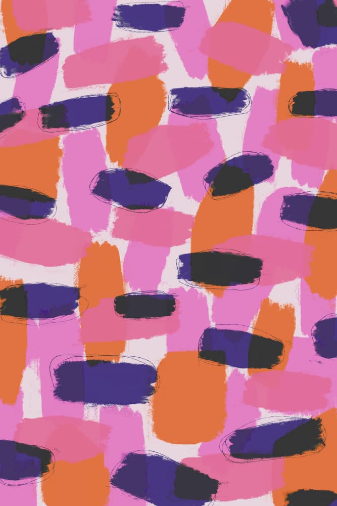 Vibrant Brushstrokes by Treechild — canvas wall art