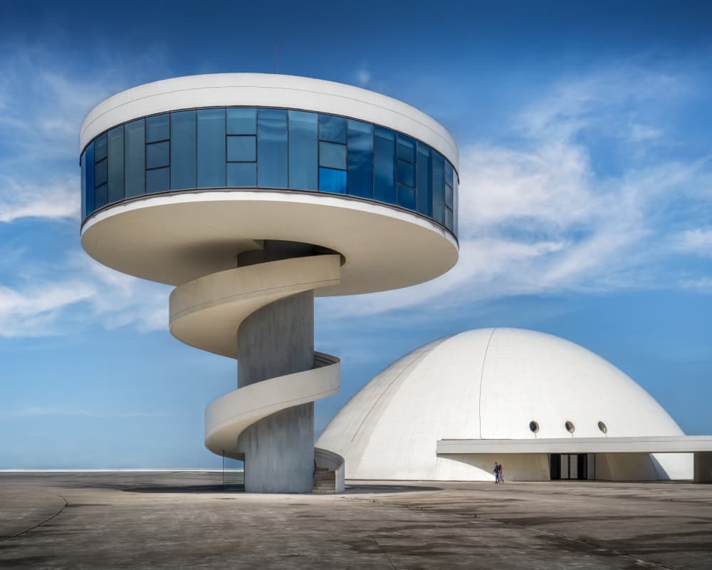 Modern Spiral Architecture by Marc van Oostrum — canvas wall art