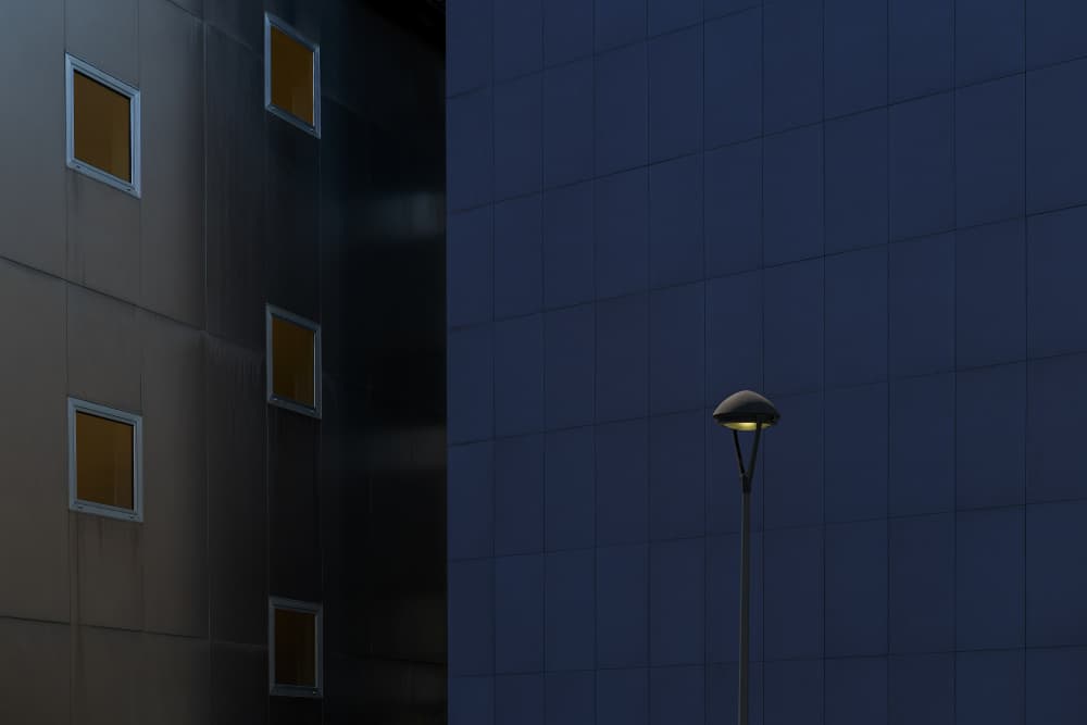 Urban Dusk Glow by Wim Schuurmans — canvas wall art