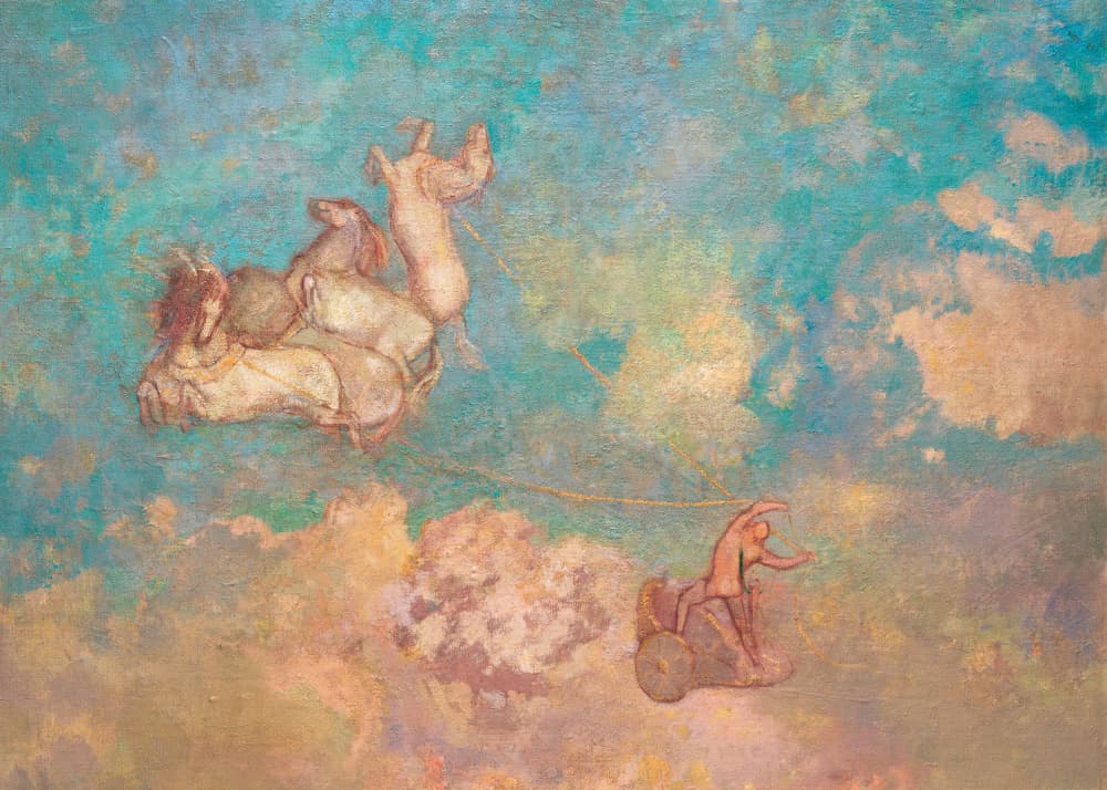The Chariot of Apollo by Odilon Redon — canvas wall art