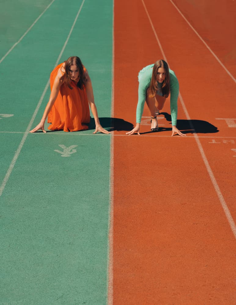 Women Ready To Race by Yasin Hasanian — canvas wall art