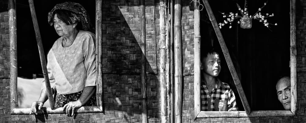 Life Through Bamboo Windows by Giovanni Cavalli — canvas wall art