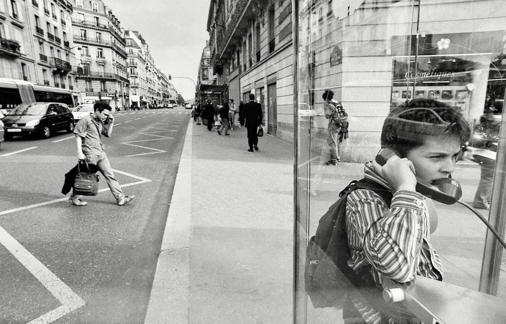 Urban Phone Booth Call by Vlad Eftenie — canvas wall art