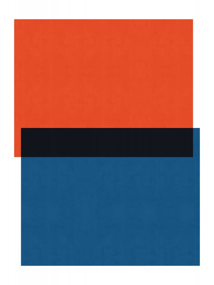 Abstract Color Blocks by Vitor Costa — canvas wall art
