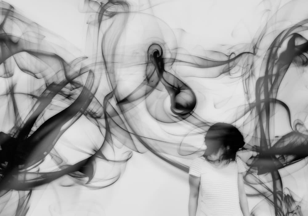 Mysterious Smoke Flow by Keisuke Ikeda @ blackcoffee — canvas wall art
