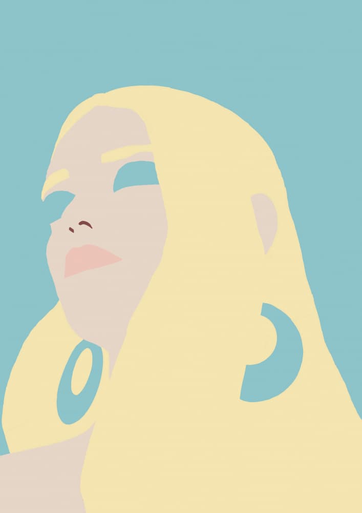 Blonde Dream Woman by Sharyn Bursic — canvas wall art
