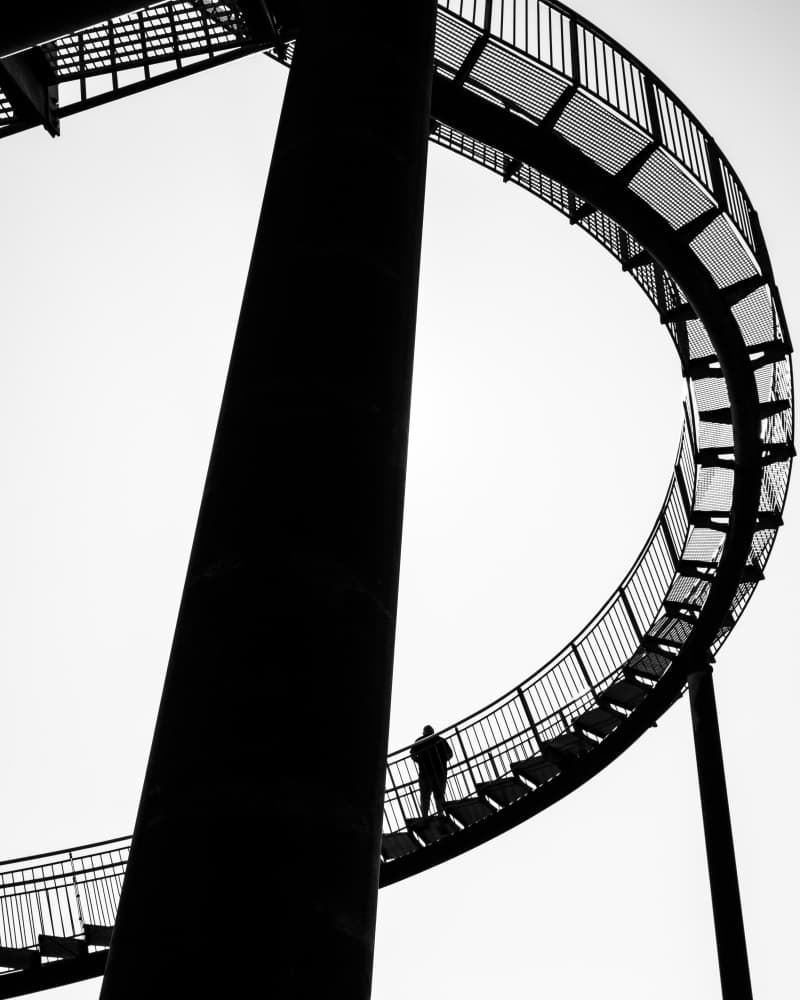 Spiral Staircase Ascent by Sofie Steenhoudt — canvas wall art