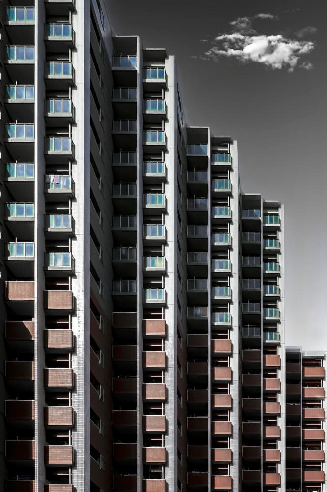 Modern Urban Architecture by Tomoshi Hara — canvas wall art