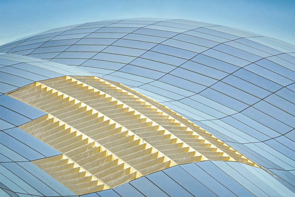 Modern Architectural Curves by Linda Wride — canvas wall art