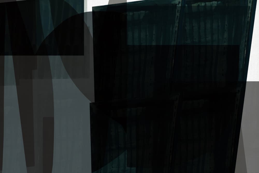 Moody Geometric Layers by cartissi — canvas wall art